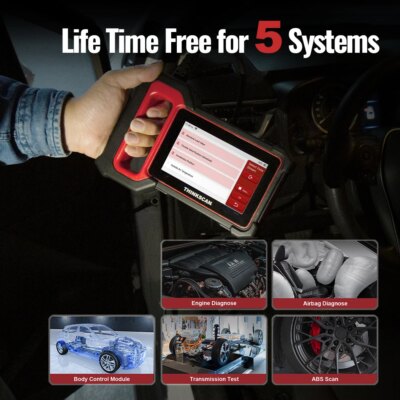THINKCAR THINKSCAN PLUS S4 S7 ABS SRS ECM System Car Diagnostic Tools OBD2 Auto Scanner OBD 2 Code Coder Reader Free Update - Image 3
