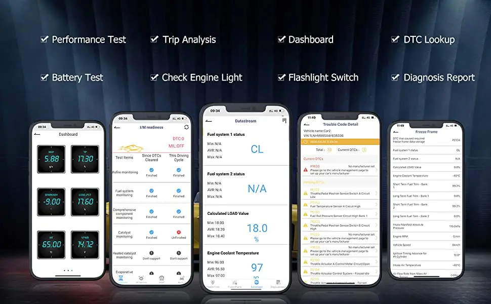 ANCEL BD200 OBD2 Scanner Bluetooth 5.0 OBD2 Code Reader Engine Fault Scanner for Android IOS iPad Car Diagnostic Scan Tools ANCEL BD200 OBD2 Scanner Bluetooth 5.0 OBD2 Code Reader Engine Fault Scanner for Android IOS iPad Car Diagnostic Scan Tools