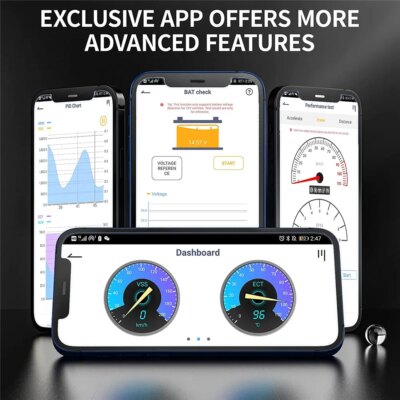 ANCEL BD200 OBD2 Scanner Bluetooth 5.0 OBD2 Code Reader Engine Fault Scanner for Android IOS iPad Car Diagnostic Scan Tools - Image 3