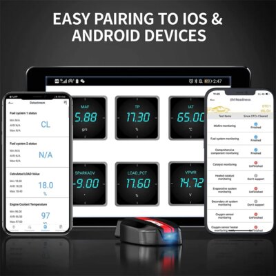 ANCEL BD200 OBD2 Scanner Bluetooth 5.0 OBD2 Code Reader Engine Fault Scanner for Android IOS iPad Car Diagnostic Scan Tools - Image 4