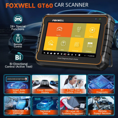 FOXWELL GT60 OBD2 Diagnostic Tool Full System Active Test Car Code Reader 24 Reset Service Professional OBD 2 Automotive Scanner - Image 2