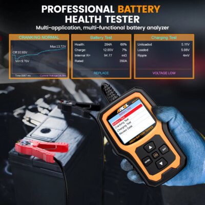 ANCEL AD410 PRO Code Reader Battery Test Check Engine With Full OBD2 Function Car Diagnostic Tools OBD2 Scanner - Image 4