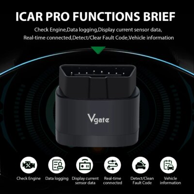 New Vgate iCar Pro 2S ELM327 Bluetooth 5.3 for Android/IOS/PC OBD2 Car Diagnostic Tool elm 327 Upgraded OBD 2 V2.3 Auto Scanner - Image 2