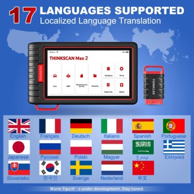 Thinkcar Thinkscan Max2 OBD2 Scanner Professional Full System  28 Reset OBD2 Diagnostic Tool Car Scanner ECU Coding OBD - Image 3