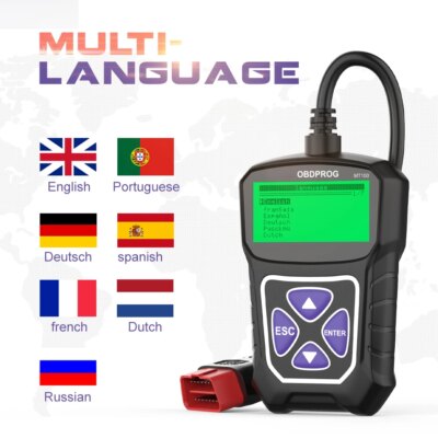 OBDPROG MT100 OBD2 Automotive Scanner Professional Auto Engine Analyzer Code Reader ODB OBD 2 Car Diagnostic Tools Free Update - Image 3