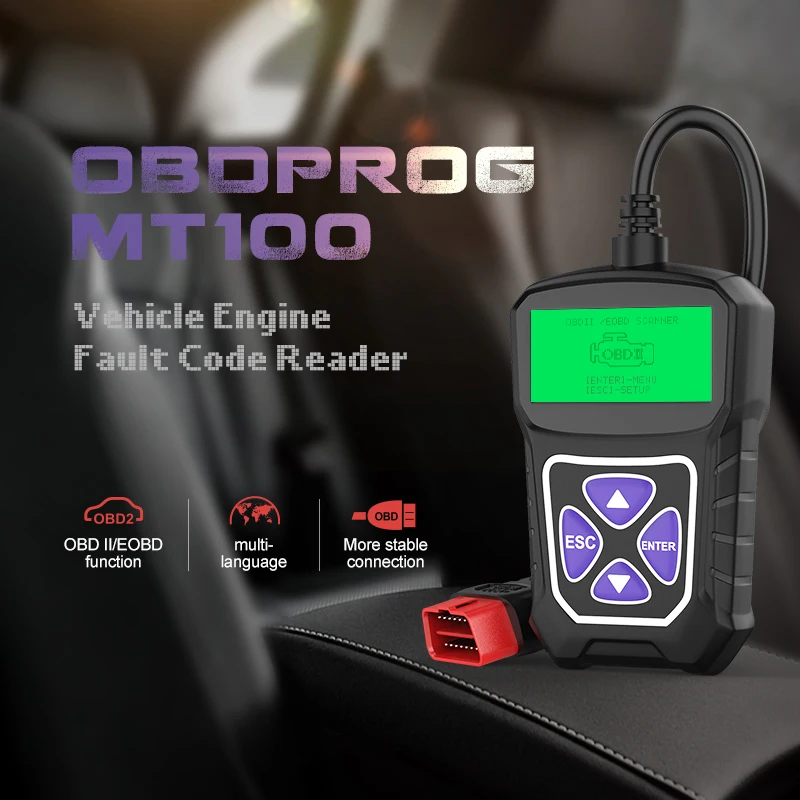 OBDPROG MT100 OBD2 Automotive Scanner Professional Auto Engine Analyzer Code Reader ODB OBD 2 Car Diagnostic Tools Free Update OBDPROG MT100 OBD2 Automotive Scanner Professional Auto Engine Analyzer Code Reader ODB OBD 2 Car Diagnostic Tools Free Update