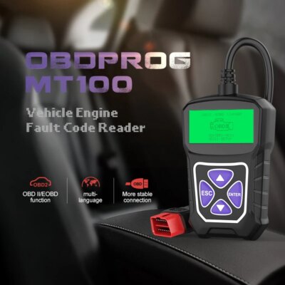 OBDPROG MT100 OBD2 Automotive Scanner Professional Auto Engine Analyzer Code Reader ODB OBD 2 Car Diagnostic Tools Free Update - Image 5
