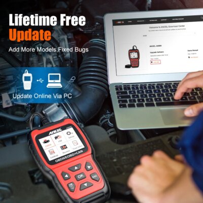 Ancel AS500 Car OBD2 Scanner Automotive Code Reader Engine Check Free Update OBD OBD2 Automotive Scanner Car Diagnostic Tool - Image 6