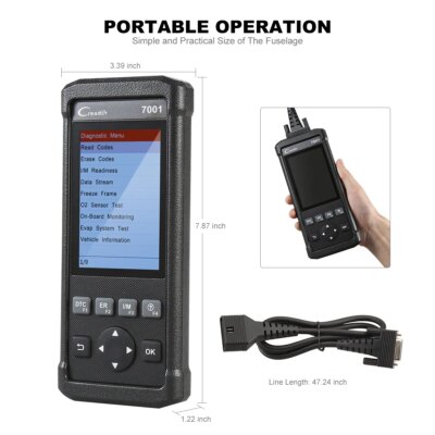 LAUNCH CR7001-F OBD2 Scanner DIY Car Code Reader Automotive Scanner Autoscanner Auto Scan Tool Diagnost Tools - Image 3
