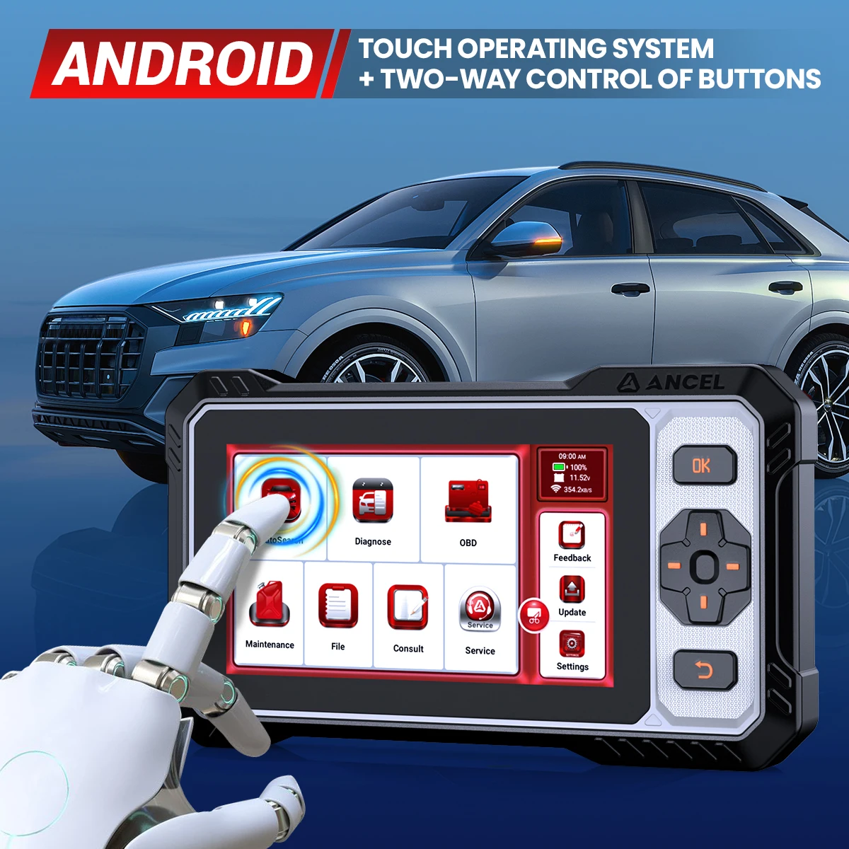 ANCEL FX6100 OBD2 Car Scanner All System Diagnostic DPF Regen ABS A/F EPB SAS Oil Airbag 15 Reset Active Test OBD Auto Scan Tool ANCEL FX6100 OBD2 Car Scanner All System Diagnostic DPF Regen ABS A/F EPB SAS Oil Airbag 15 Reset Active Test OBD Auto Scan Tool