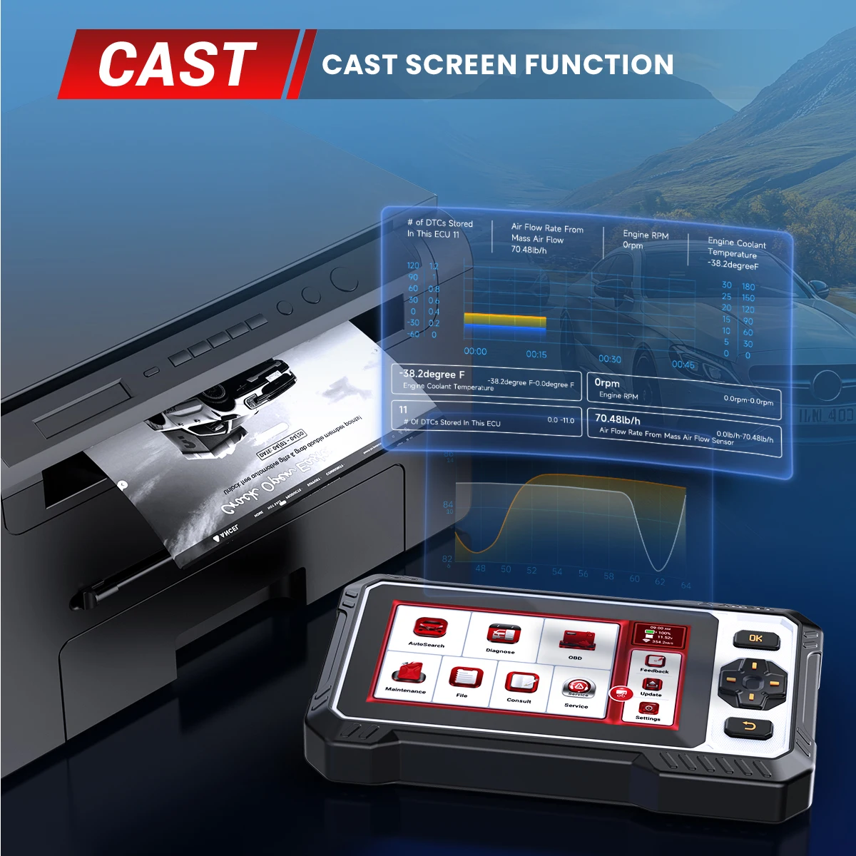 ANCEL FX6100 OBD2 Car Scanner All System Diagnostic DPF Regen ABS A/F EPB SAS Oil Airbag 15 Reset Active Test OBD Auto Scan Tool ANCEL FX6100 OBD2 Car Scanner All System Diagnostic DPF Regen ABS A/F EPB SAS Oil Airbag 15 Reset Active Test OBD Auto Scan Tool