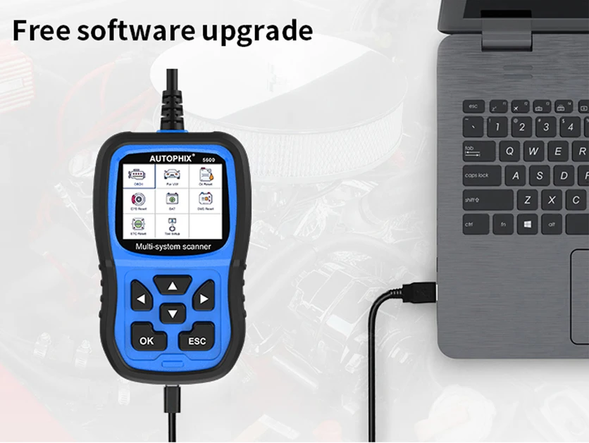 AUTOPHIX 5600 Full System Diagnostic Scan Tool OBD2 Scanner Code Reader Engine ABS SRS SAS BMS EPB TPMS Oil Reset Battery for VW