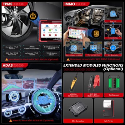 LAUNCH X431 PRO ELITE 8' inch Car Diagnostic Tools Auto OBD OBD2 Scanner CAN FD/DOIP ECU Coding Active Test PK CRP919E BT - Image 6
