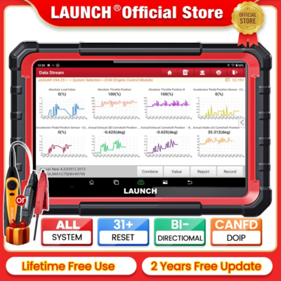 LAUNCH X431 PRO ELITE 8' inch Car Diagnostic Tools Auto OBD OBD2 Scanner CAN FD/DOIP ECU Coding Active Test PK CRP919E BT