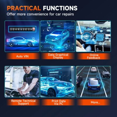 FOXWELL GT60 OBD2 Diagnostic Tool Full System Active Test Car Code Reader 24 Reset Service Professional OBD 2 Automotive Scanner - Image 6