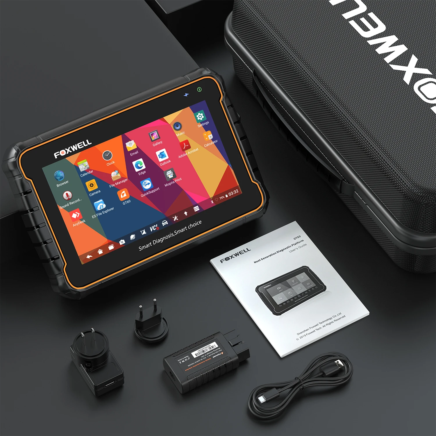 FOXWELL GT60 OBD2 Diagnostic Tool Full System Active Test Car Code Reader 24 Reset Service Professional OBD 2 Automotive Scanner FOXWELL GT60 OBD2 Diagnostic Tool Full System Active Test Car Code Reader 24 Reset Service Professional OBD 2 Automotive Scanner