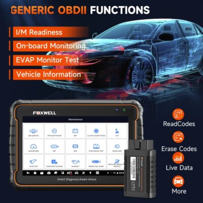 FOXWELL GT60 OBD2 Diagnostic Tool Full System Active Test Car Code Reader 24 Reset Service Professional OBD 2 Automotive Scanner - Image 5