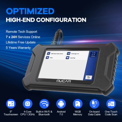 MUCAR CS90 OBD2 Scanner 28 Resets Services Lifetime Free Update Car Tools OBD II Diagnosis Engine Systems Diagnostic Tools - Image 6