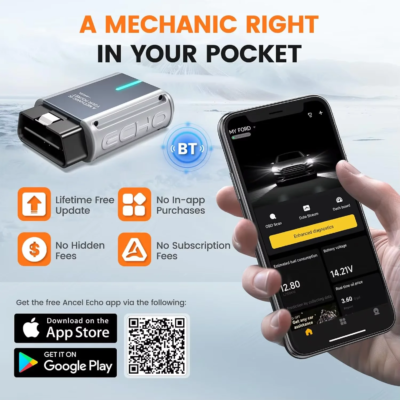 ANCEL ECHO Bi-directional OBD2 Scanner Bluetooth Car All System for iOS Android Automotive Code Reader Bluetooth Diagnostic Scan - Image 5