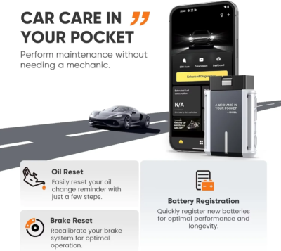 ANCEL ECHO Bi-directional OBD2 Scanner Bluetooth Car All System for iOS Android Automotive Code Reader Bluetooth Diagnostic Scan - Image 4