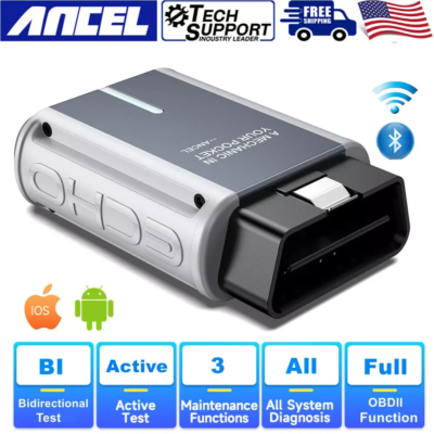 ANCEL ECHO Bi-directional OBD2 Scanner Bluetooth Car All System for iOS Android Automotive Code Reader Bluetooth Diagnostic Scan