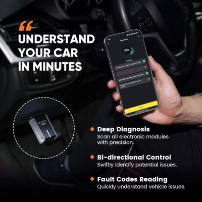 ANCEL ECHO Bi-directional OBD2 Scanner Bluetooth Car All System for iOS Android Automotive Code Reader Bluetooth Diagnostic Scan - Image 2