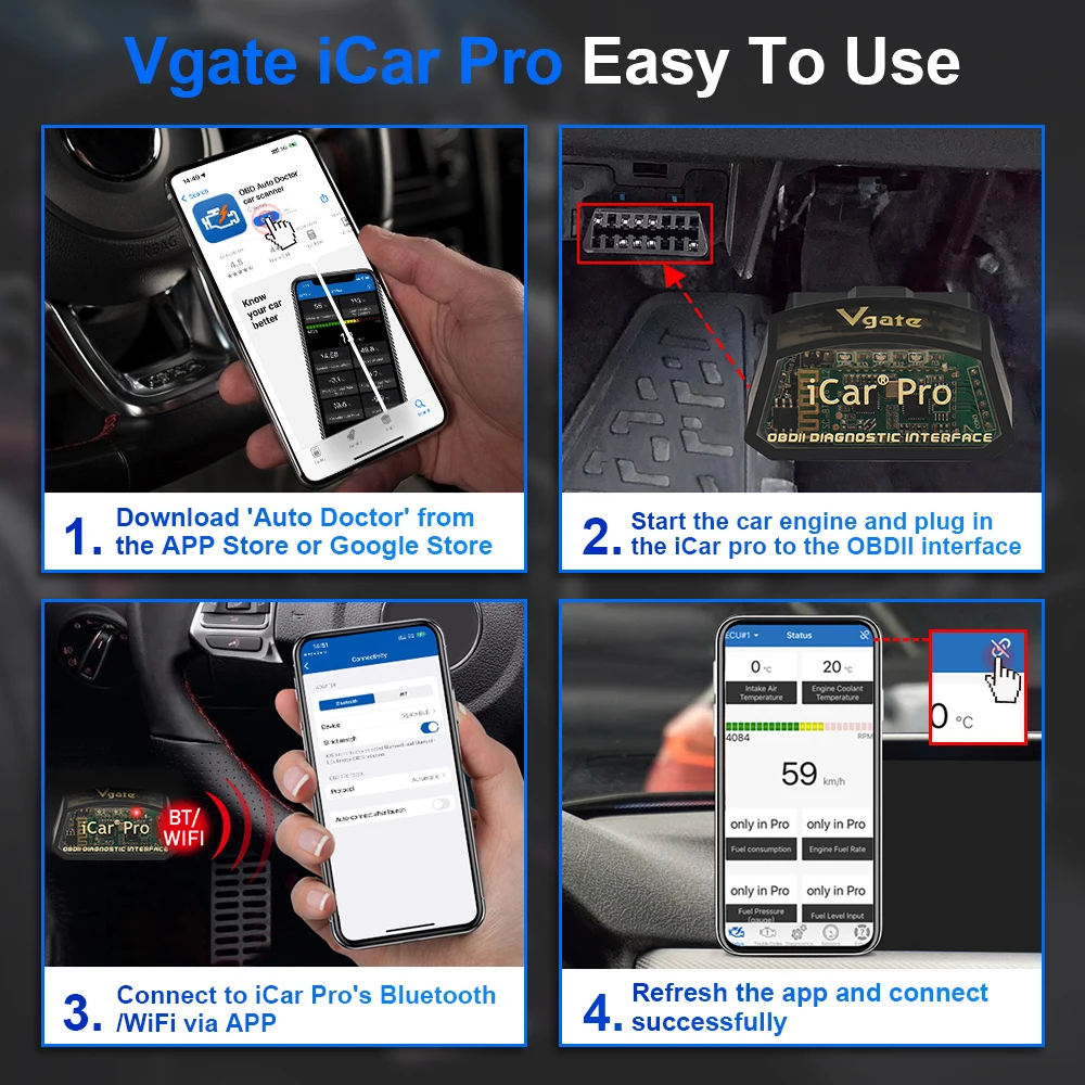 Vgate iCar Pro ELM327 V2.3 For VW For Skoda OBD 2 OBD2 Car Auto Diagnostic Scanner WIFI Bluetooth 4.0 Scan Tool ODB2 For BMW Vgate iCar Pro ELM327 V2.3 For VW For Skoda OBD 2 OBD2 Car Auto Diagnostic Scanner WIFI Bluetooth 4.0 Scan Tool ODB2 For BMW