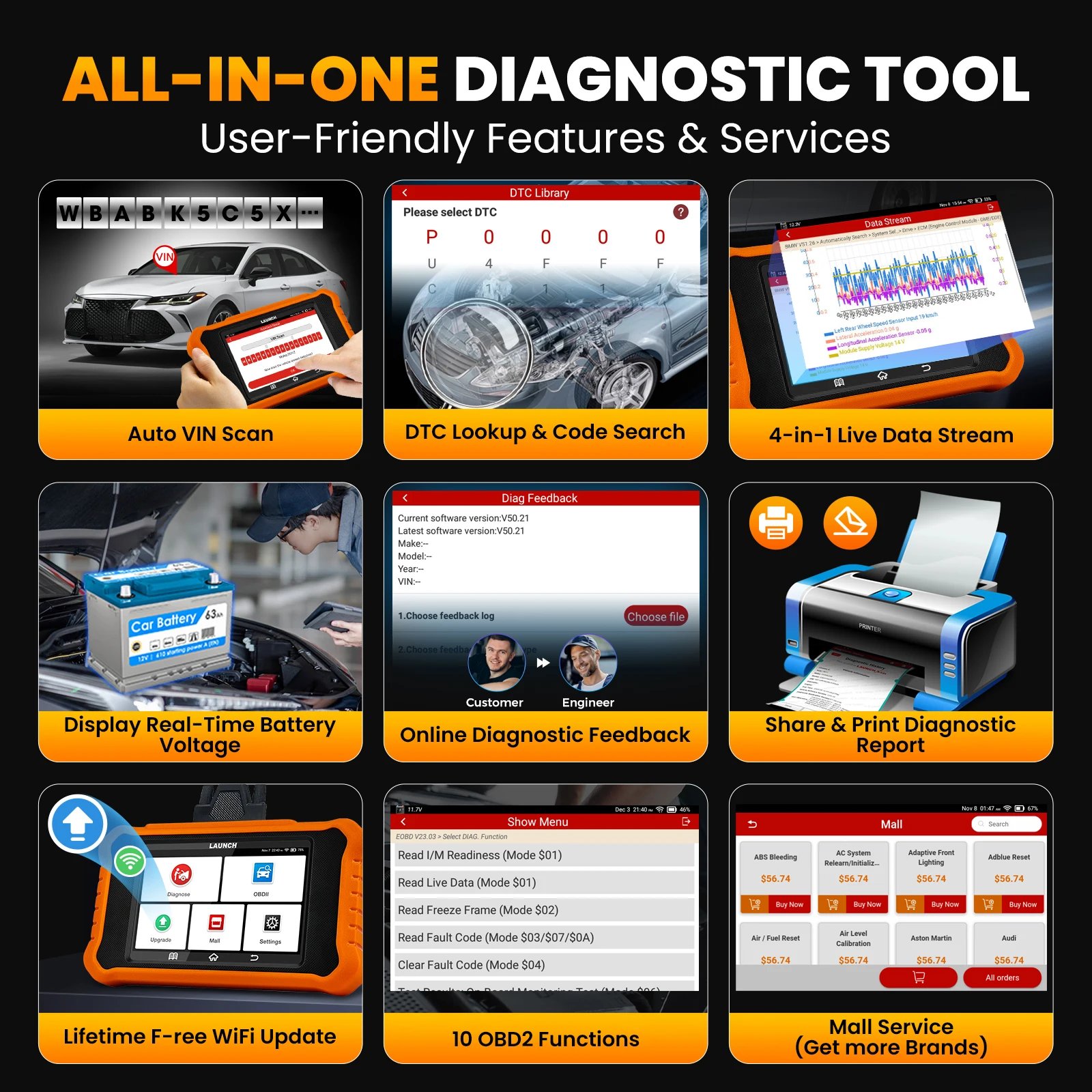 For Renault For Hyundai Kia For Citroen LAUNCH X431 Elite 2.0 OBD2 Scanner,Bi-Directional Scan Tool, All Services, ECU Coding