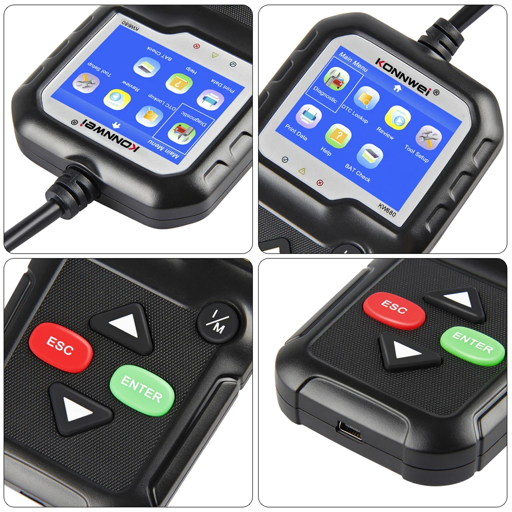 2025 KONNWEI KW680 OBD2 Diagnostic Tool Car Code Reader Check Engine Light Scan Tool OBD II Scanner for Cars After 1996 2025 KONNWEI KW680 OBD2 Diagnostic Tool Car Code Reader Check Engine Light Scan Tool OBD II Scanner for Cars After 1996