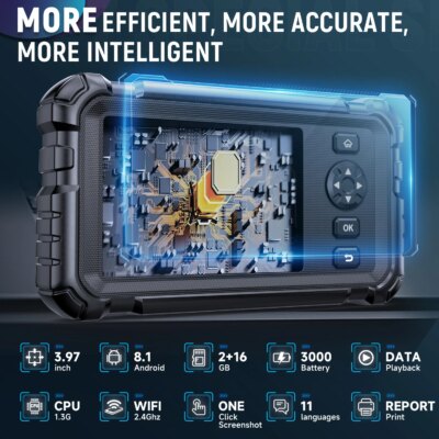LAUNCH CRP129HD Trucks Diagnostic Tools DPF Regen Full System Diesel Diagnostic Tool Speed Limit Adjust 7+ Reset Service Scanner - Image 5