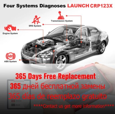 X-431 LAUNCH CRP123X OBD2 Scanner Auto Code Reader Car Diagnostic Tool ENG AT ABS SRS WIFI Diagnostics Scan OBDII Automotive - Image 2