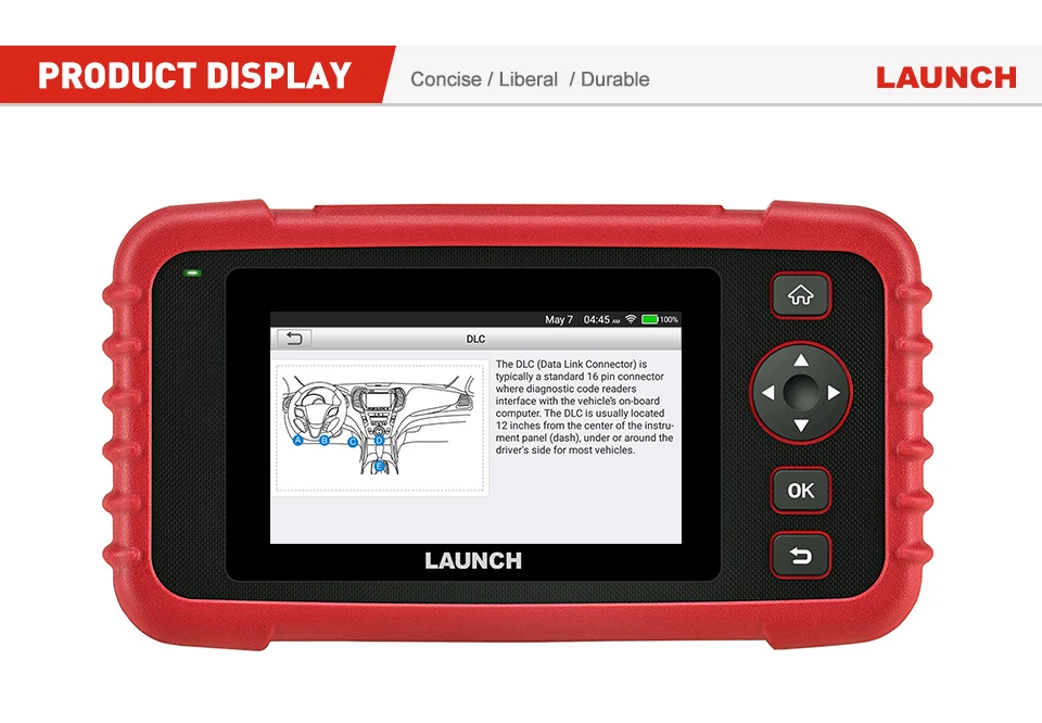 X-431 LAUNCH CRP123X OBD2 Scanner Auto Code Reader Car Diagnostic Tool ENG AT ABS SRS WIFI Diagnostics Scan OBDII Automotive