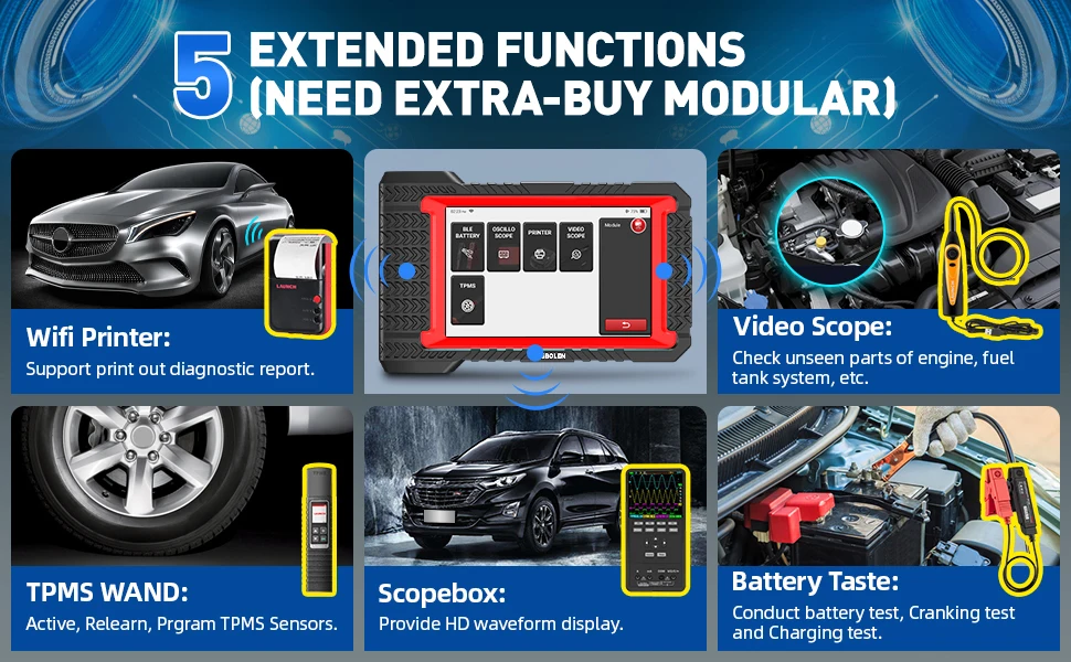 KINGBOLEN K7 Full System Diagnostic Tool Auto OBD2 Scanner 28 Resets ECU Coding Active Test 3 Years Free pk Thinkscan Max 2 KINGBOLEN K7 Full System Diagnostic Tool Auto OBD2 Scanner 28 Resets ECU Coding Active Test 3 Years Free pk Thinkscan Max 2
