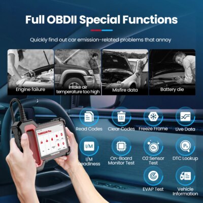 Thinkscan Plus S4 OBD2 Scanner ABS/SRS/ECM/TCM/BCM System with 3 Resets OBDII Automotive Scanner Bluetooth Diagnostic Tools - Image 4