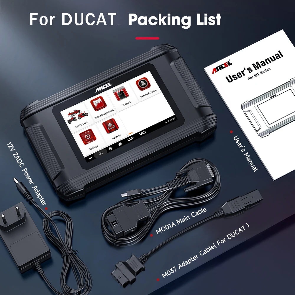 ANCEL MT510 Motorcycle Scanner All System for BMW / DUCATI / Harley Oil Light Reset ECU TPS 30+Functions OBD2 Diagnostic Tool ANCEL MT510 Motorcycle Scanner All System for BMW / DUCATI / Harley Oil Light Reset ECU TPS 30+Functions OBD2 Diagnostic Tool