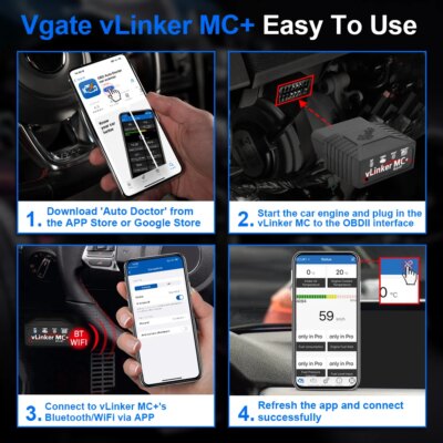 Vgate vLinker MC ELM327 V2.2 Bluetooth 3.0 4.0 OBD2 Scanner OBD 2 BimmerCode FORScan Auto Car Diagnostic tools ELM 327 V1 5 - Image 5