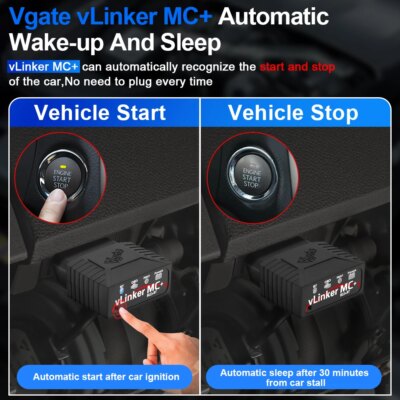 Vgate vLinker MC ELM327 V2.2 Bluetooth 3.0 4.0 OBD2 Scanner OBD 2 BimmerCode FORScan Auto Car Diagnostic tools ELM 327 V1 5 - Image 4