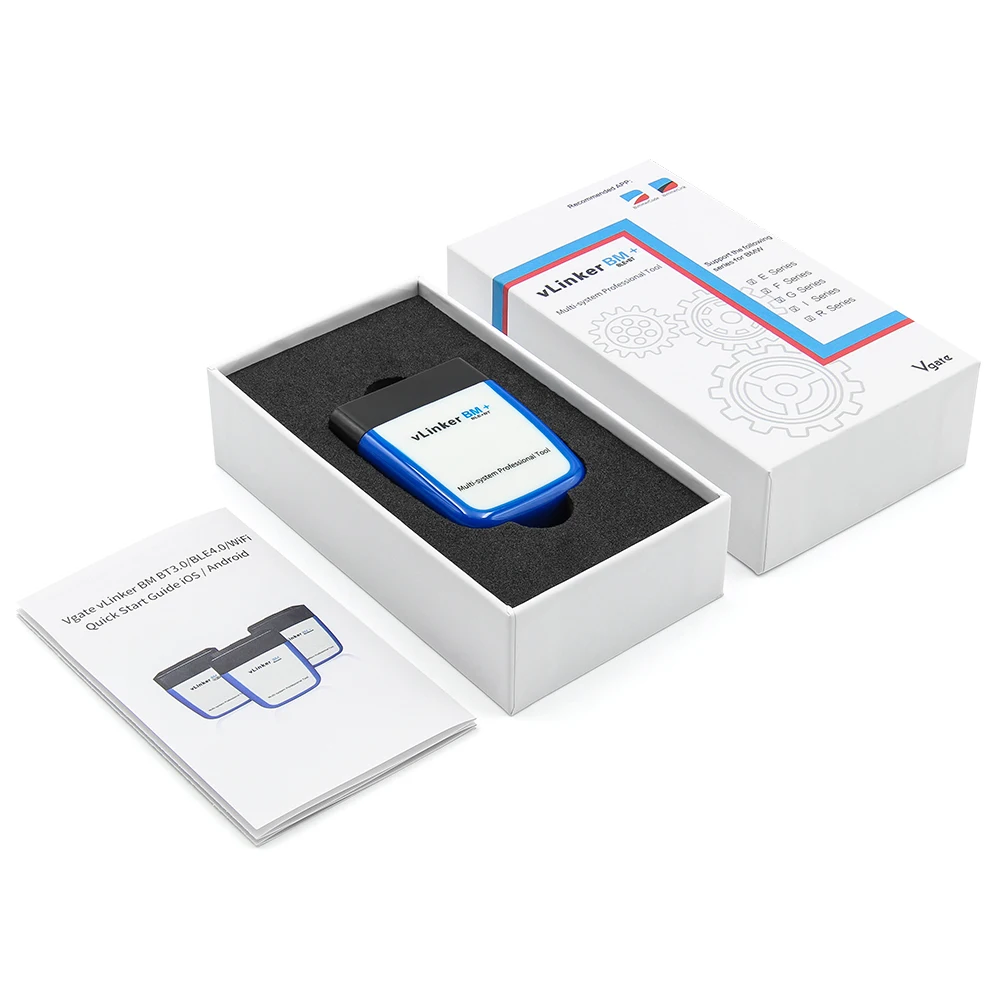 Vgate vLinker BM ELM327 For BMW Scanner Wifi Bluetooth 4.0 OBD2 OBD 2 Car Diagnostic Auto Scan Tool Bimmercode ELM 327 V1.5 V1 5
