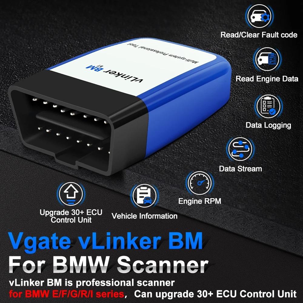 Vgate vLinker BM ELM327 For BMW Scanner Wifi Bluetooth 4.0 OBD2 OBD 2 Car Diagnostic Auto Scan Tool Bimmercode ELM 327 V1.5 V1 5 Vgate vLinker BM ELM327 For BMW Scanner Wifi Bluetooth 4.0 OBD2 OBD 2 Car Diagnostic Auto Scan Tool Bimmercode ELM 327 V1.5 V1 5