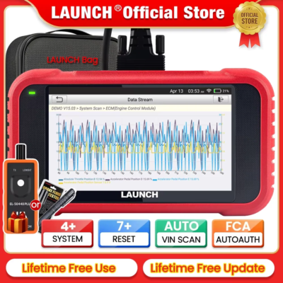 LAUNCH X431 CRP123E V2.0 /CRR123I V2.0 Car OBD2 Diagnostic Tools Auto OBD Scanner ABS SRS Engine AT+ 7 Reset Service Free Update