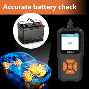 V318 Auto Diagnostic Tool Scanner Automobile Battery Tester OBD2 Automobile Clear Fault Detects Support Multiple Languages