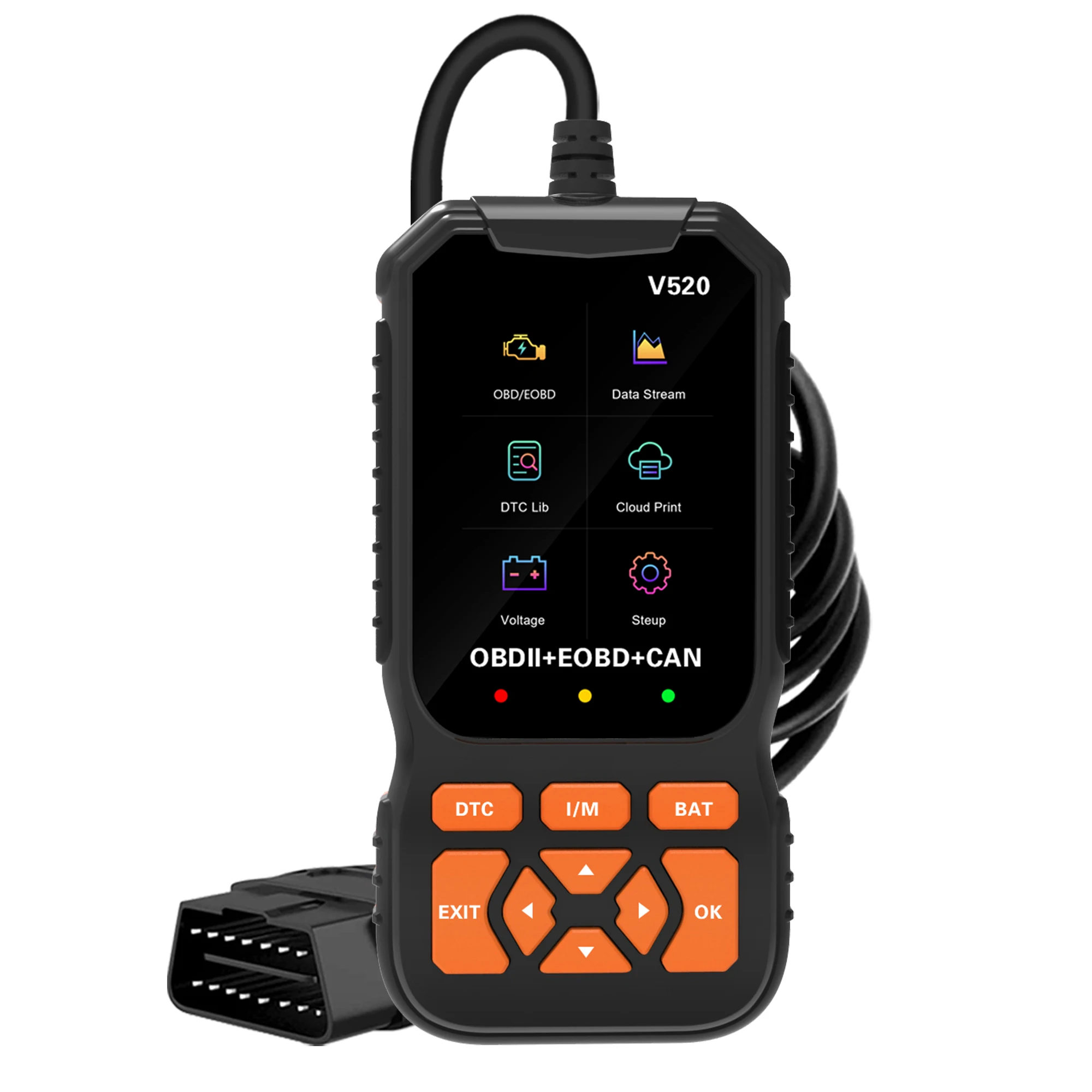 OBD2 Car Scanner Diagnostic Scan Tool,Professional Mechanic Vehicle Fault Code Reader,Auto Read Fault Code Check Engine Light Fo