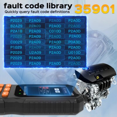 OBD2 Car Scanner Diagnostic Scan Tool,Professional Mechanic Vehicle Fault Code Reader,Auto Read Fault Code Check Engine Light Fo - Image 5
