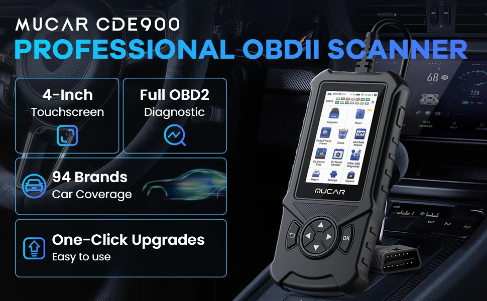 MUCAR CDE900 Auto OBD2 Scanner Engine Airbag ABS TCM System Diagnose Code Reader WIFI Update Car Diagnostics Tool MUCAR CDE900 Auto OBD2 Scanner Engine Airbag ABS TCM System Diagnose Code Reader WIFI Update Car Diagnostics Tool
