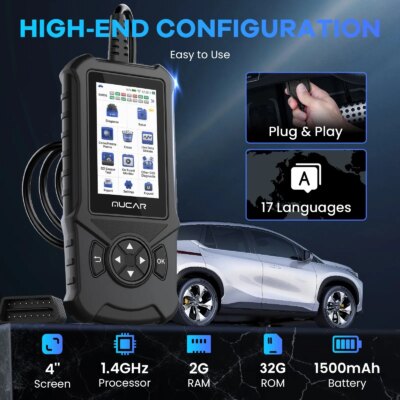 MUCAR CDE900 Auto OBD2 Scanner Engine Airbag ABS TCM System Diagnose Code Reader WIFI Update Car Diagnostics Tool - Image 5