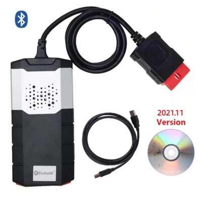 For Autocoms AK DS150E With Bluetooth 2021.11 Keygen DS150E V9.1 OBD2 Cars Trucks OBD II Scanner Diagnostic Tools