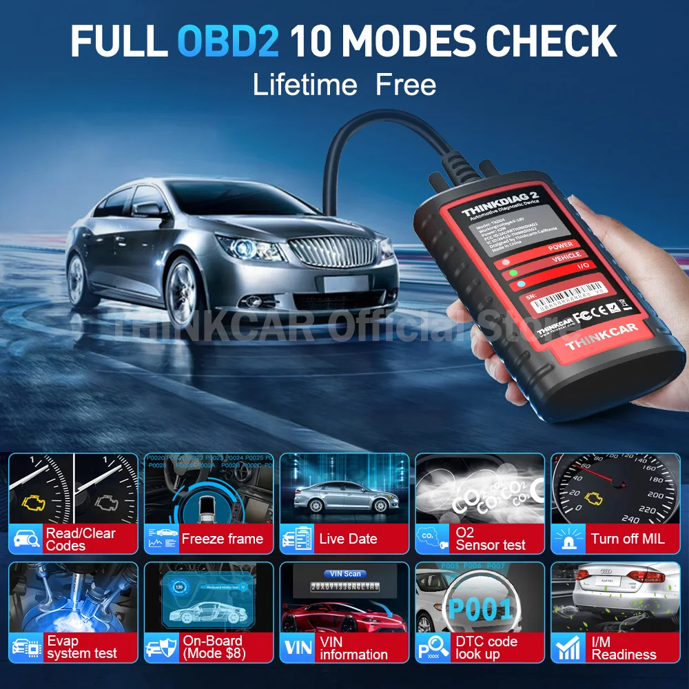 ThinkDiag 2 ALL software 1 Year Free Update Auto Diagnostic tool support CAN FD ECU Coding Active Test 16 reset OBD2 Scanner ThinkDiag 2 ALL software 1 Year Free Update Auto Diagnostic tool support CAN FD ECU Coding Active Test 16 reset OBD2 Scanner