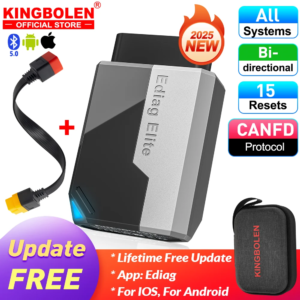 2025 New KINGBOLEN Ediag Elite Lifetime free Car Diagnostic Tools All system 15 Resets Bi-directional Test  Auto Scanner OBD2