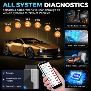 2025 New KINGBOLEN Ediag Elite Lifetime free Car Diagnostic Tools All system 15 Resets Bi-directional Test  Auto Scanner OBD2 - Image 3
