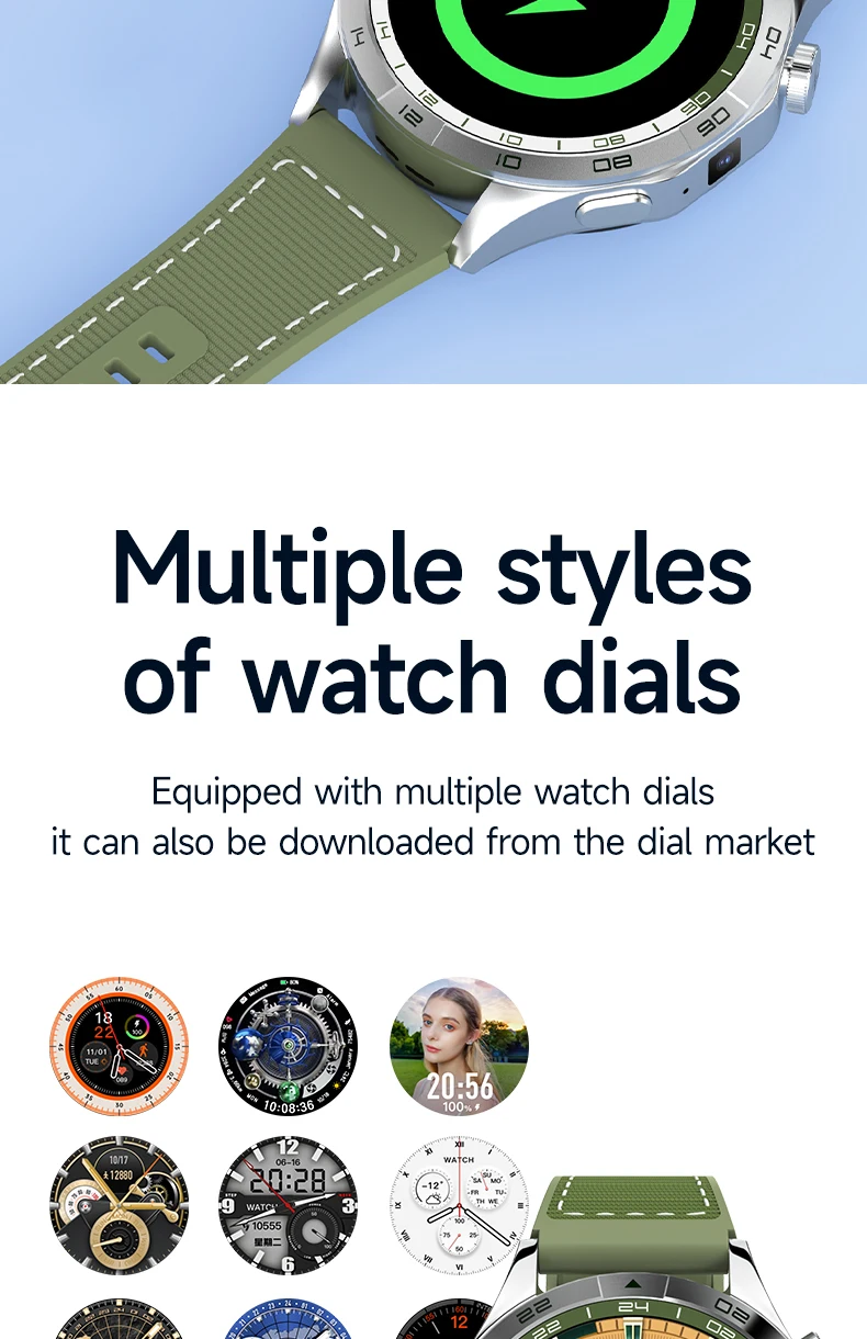 4G Cellular Version Smart Watch Android Smartwatch With Dual Camera 1.43inch Amoled Screen GPS WIFI Sim Card Slot 64GB Storage